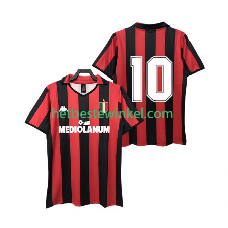 AC Milan 10 1989 Voetbalshirts Retro Thuis 1988